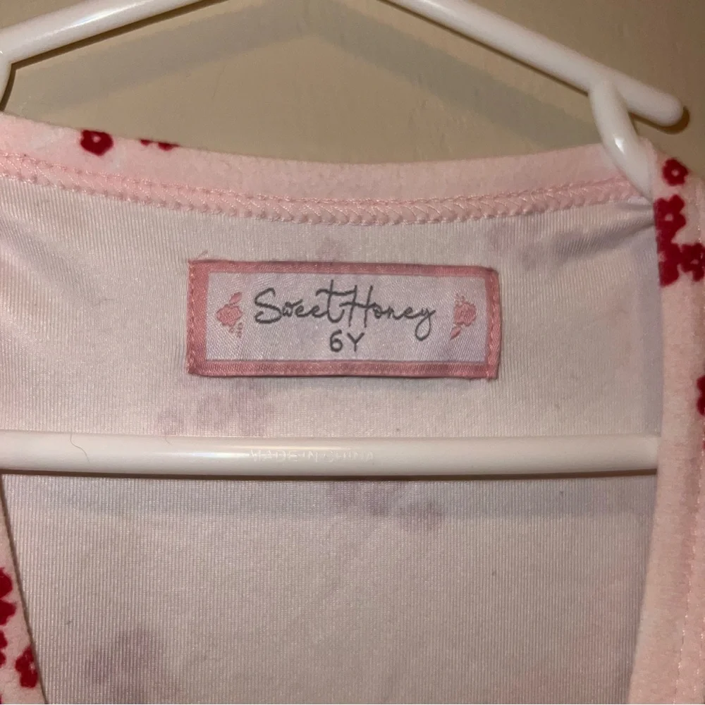 Sweethoney Ruffle Floral One Piece Pajamas